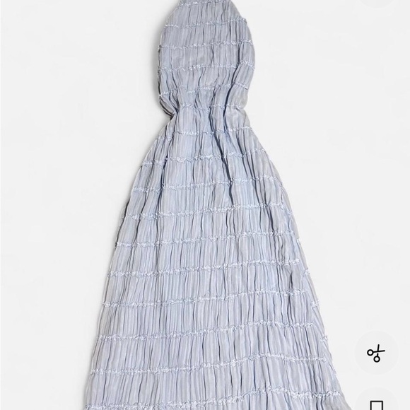 Peppermayo Cream Maxi Dress with Textured Tiered Panels - Picture 4 of 5